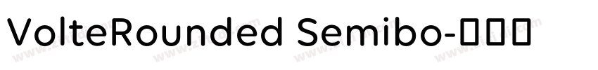 VolteRounded Semibo字体转换